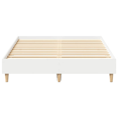 Bed Frame No Mattress White 120x200 cm Engineered Wood