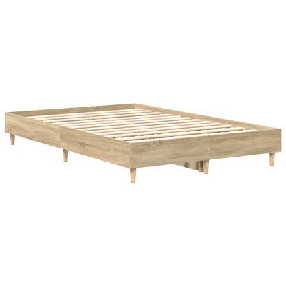 Bed Frame No Mattress Sonoma Oak 120x200 cm Engineered Wood