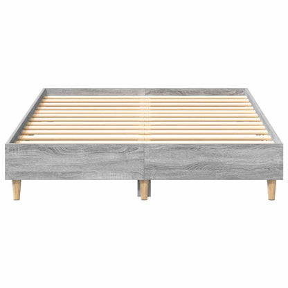 Bed Frame No Mattress Grey Sonoma 120x200 cm Engineered Wood