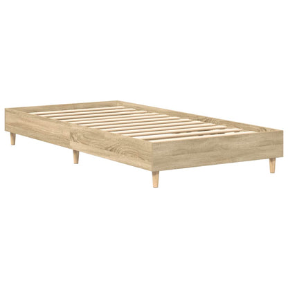 Bed Frame No Mattress Sonoma Oak 90x200 cm Engineered Wood