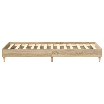 Bed Frame No Mattress Sonoma Oak 90x200 cm Engineered Wood