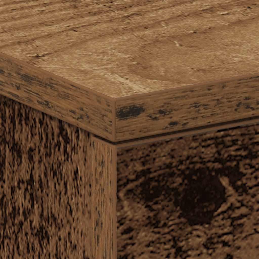 Bedside Cabinet Old Wood 38x35x55 cm Engineered Wood