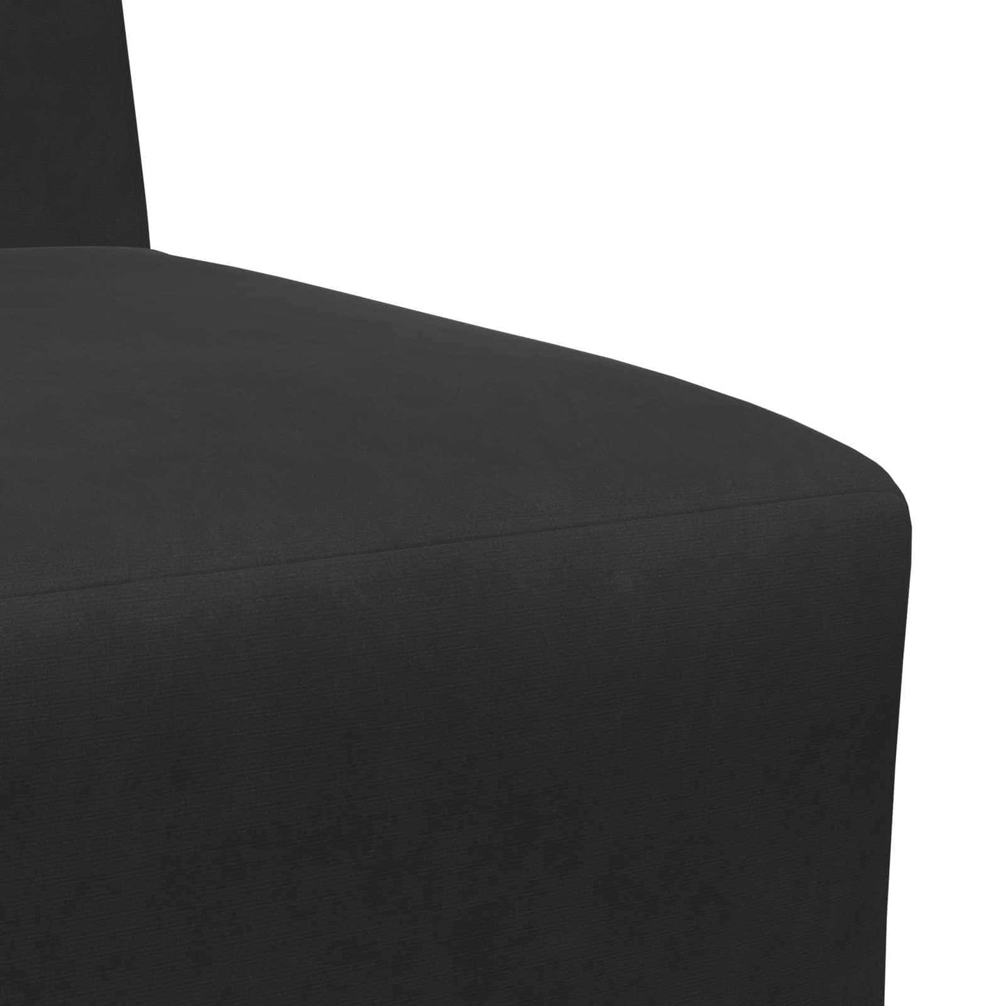 Modular Sofa Unit Armless Black 55 x 74 x 82 cm Velvet