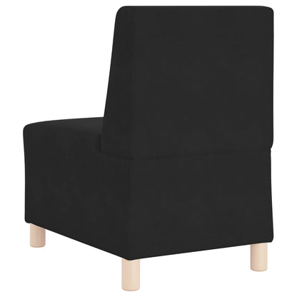 Modular Sofa Unit Armless Black 55 x 74 x 82 cm Velvet