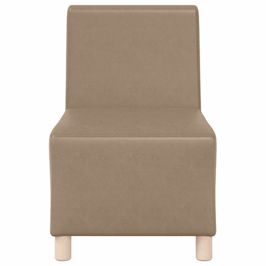 Modular Sofa Unit Armless Cappuccino 55 x 74 x 82 cm