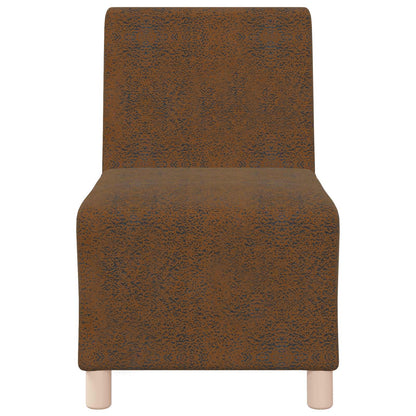 Modular Sofa Unit Armless Brown 55 x 74 x 82 cm