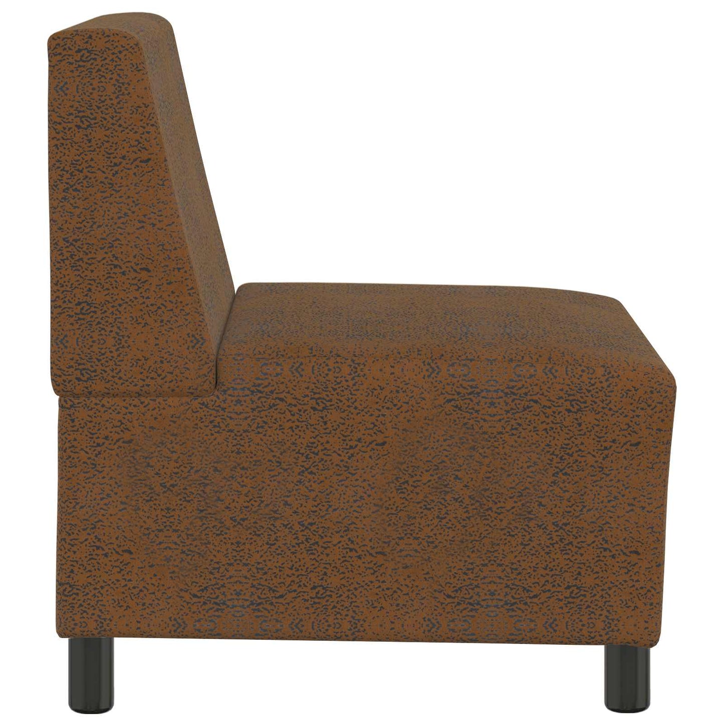 Modular Sofa Unit Armless Brown 55 x 74 x 82 cm