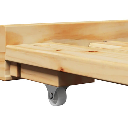 Daybed with Trundle without Mattress "IRUN" 90x200 cm