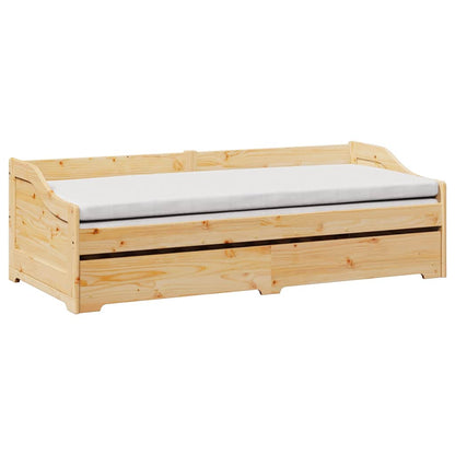 Daybed with Trundle without Mattress "IRUN" 90x200 cm