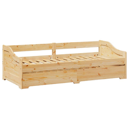 Daybed with Trundle without Mattress "IRUN" 90x200 cm