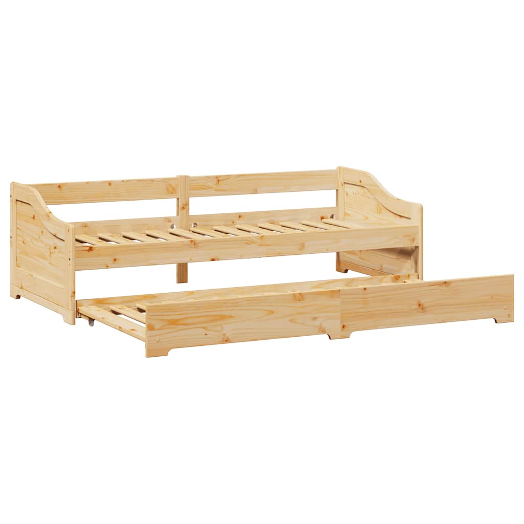 Daybed with Trundle without Mattress "IRUN" 90x200 cm