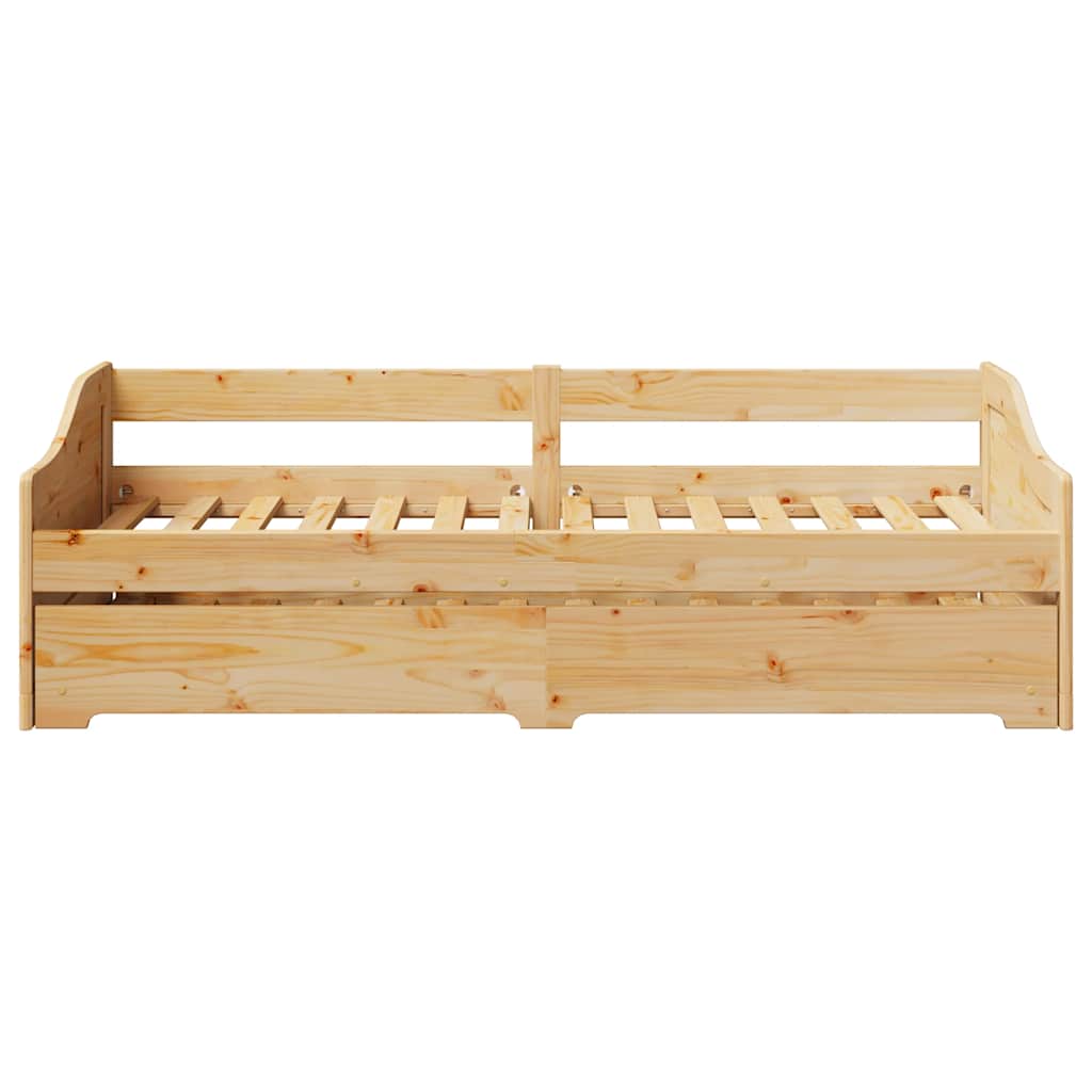 Daybed with Trundle without Mattress "IRUN" 90x200 cm