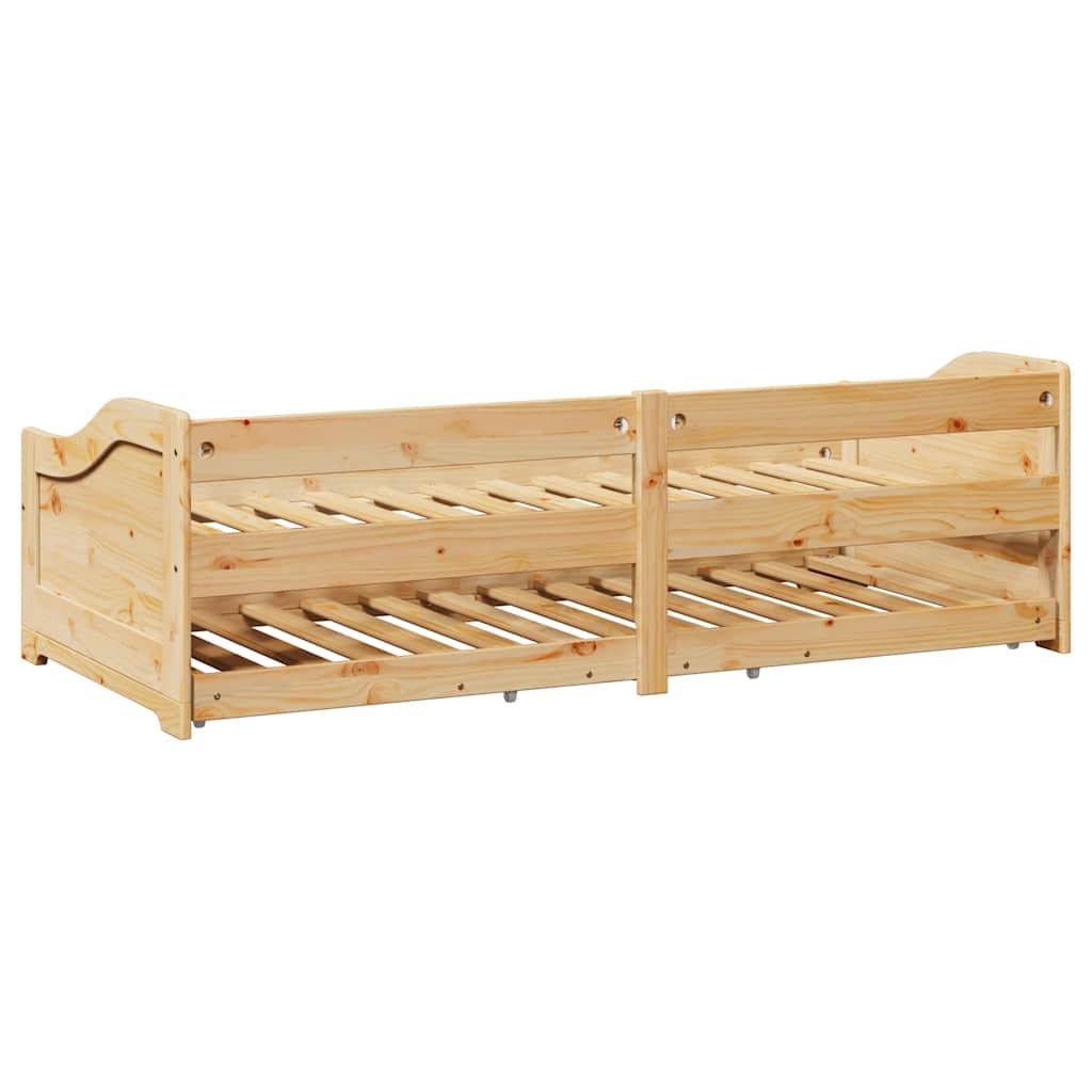 Daybed with Trundle without Mattress "IRUN" 90x200 cm