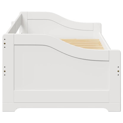 Daybed with Trundle without Mattress "IRUN" White 90x200 cm