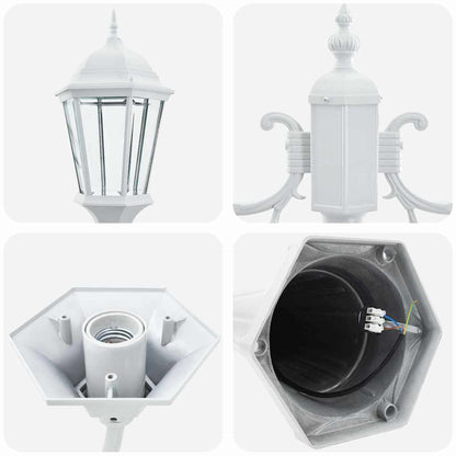 Garden Light White 68 x 20 x 235 cm Aluminium and Glass