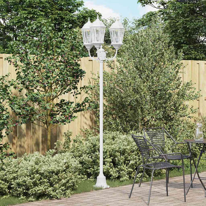 Garden Light White 57 x 49 x 241 cm Aluminium and Glass