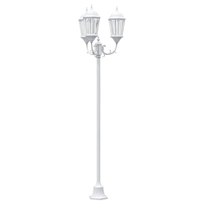 Garden Light White 57 x 49 x 241 cm Aluminium and Glass