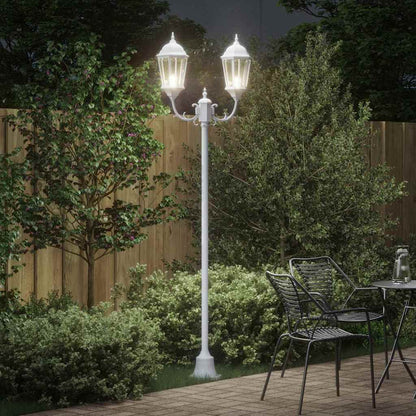 Garden Light White 68 x 20 x 235 cm Aluminium and Glass