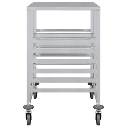 Tray Trolley with 12 GN Containers 75x55x87 cm Stainless Steel