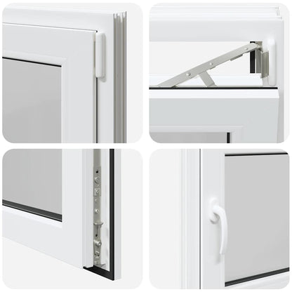 Basement Window "RISOR" 80x50 cm Tilt&Turn DIN Right White