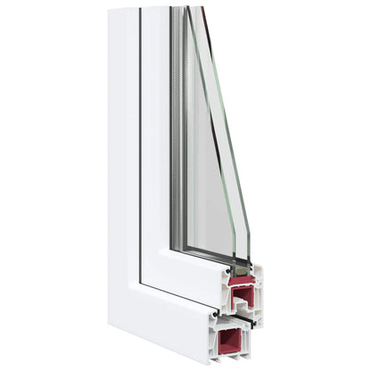 Basement Window "RISOR" 80x50 cm Tilt&Turn DIN Right White