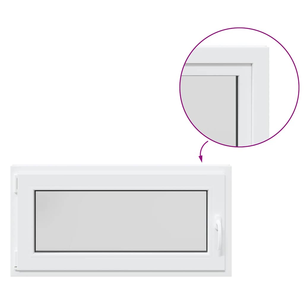 Basement Window "RISOR" 100x50 cm Tilt&Turn DIN Left White