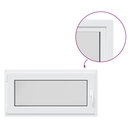 Basement Window "RISOR" 100x50 cm Tilt&Turn DIN Left White