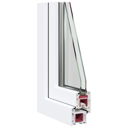 Basement Window "RISOR" 100x50 cm Tilt&Turn DIN Left White