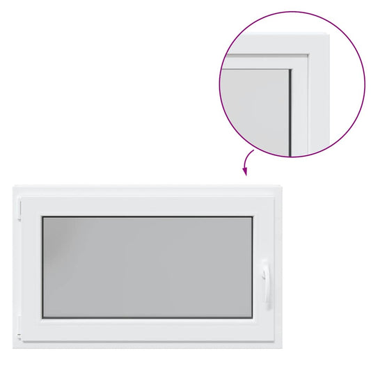 Basement Window "RISOR" 100x60 cm Tilt&Turn DIN Left White