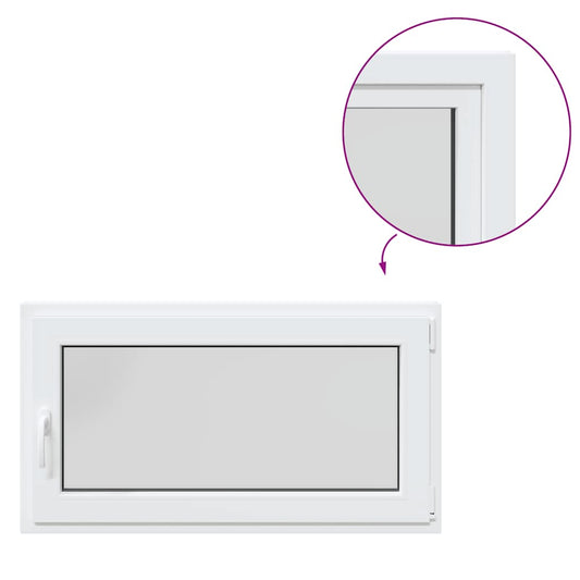 Basement Window "RISOR" 110x50 cm Tilt&Turn DIN Right White