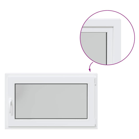 Basement Window "RISOR" 100x50 cm Tilt&Turn DIN Right White