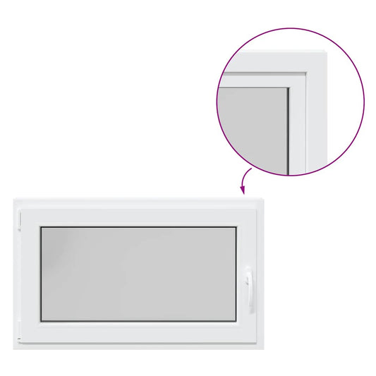 Basement Window "RISOR" 100x50 cm Tilt&Turn DIN Left White