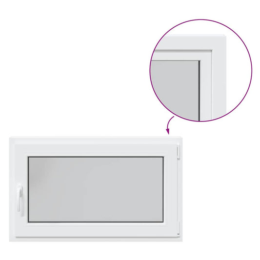 Basement Window "RISOR" 100x70 cm Tilt&Turn DIN Right White