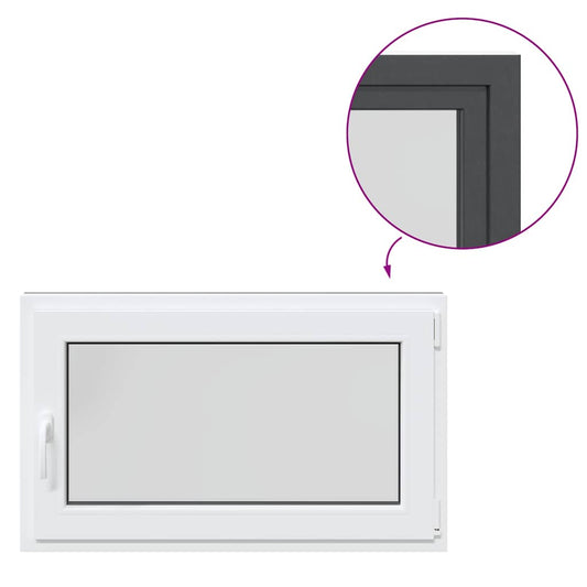 Basement Window "RISOR" 100x60 cm Tilt&Turn DIN Right Anthracite