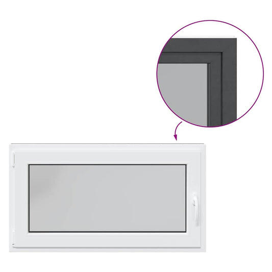 Basement Window "RISOR" 110x60 cm Tilt&Turn DIN Left Anthracite