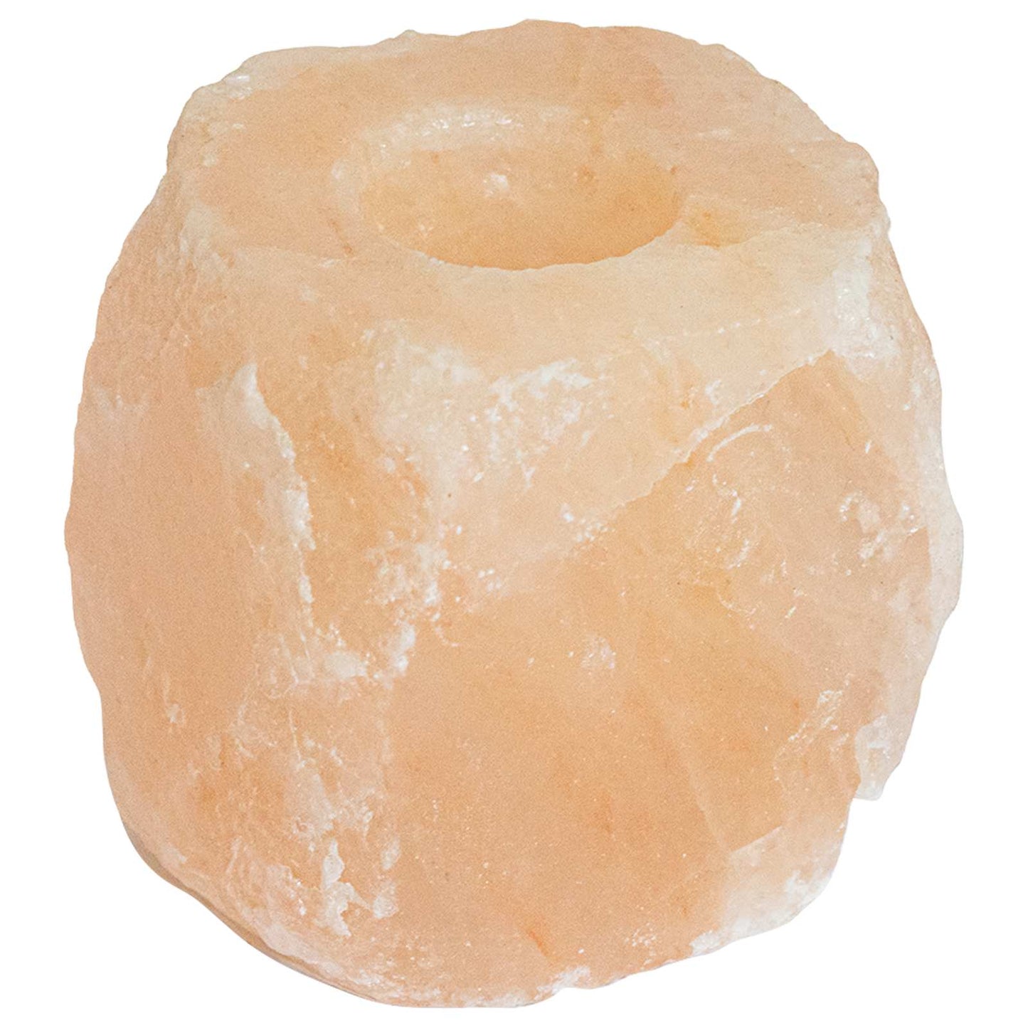 Salt Stone Tealight Holders Pink Rock Salt