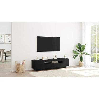 TV Cabinet Black 160 x 35 x 40 cm Engineered Wood