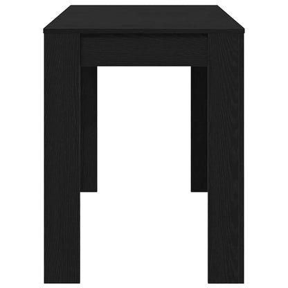 Dining Table Black Oak 120x60x76 cm Engineered Wood
