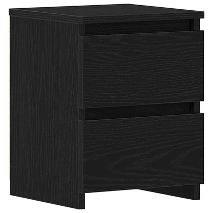 Bedside Cabinet Black Oak 30 x 30 x 40 cm Engineered Wood