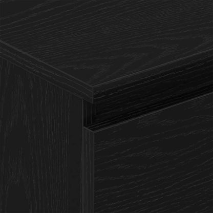 Sideboard Black Oak 60x35x98.5 cm Engineered Wood