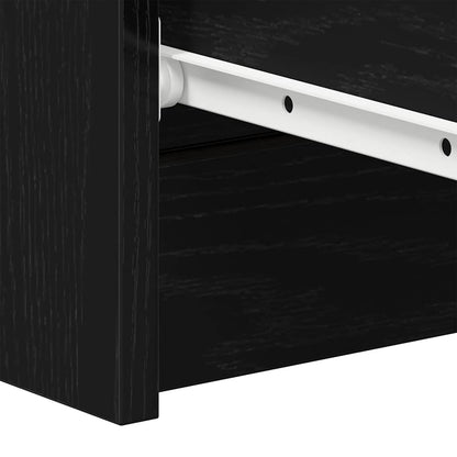 Sideboard Black Oak 60x35x98.5 cm Engineered Wood
