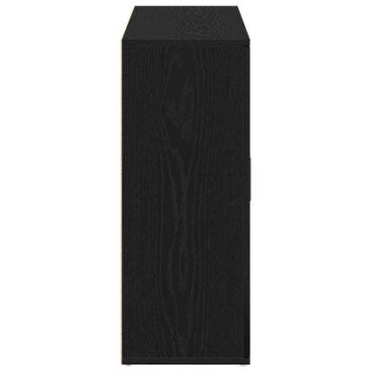 Sideboard Black Oak 91x29.5x75 cm Engineered Wood