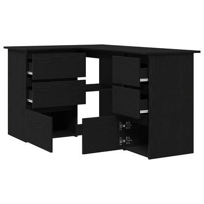 Desk Black Oak Engineered Wood 145 x 100 x 76 cm