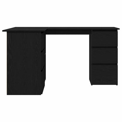 Desk Black Oak Engineered Wood 145 x 100 x 76 cm