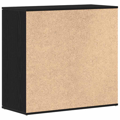 Sideboard Black Oak 80x36x75 cm Engineered Wood