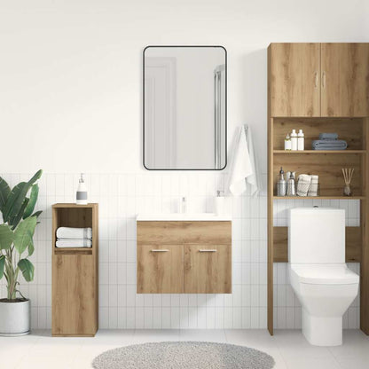 Bathroom Sink Cabinet Artisan Oak 60x38.5x46 cm Engineered Wood