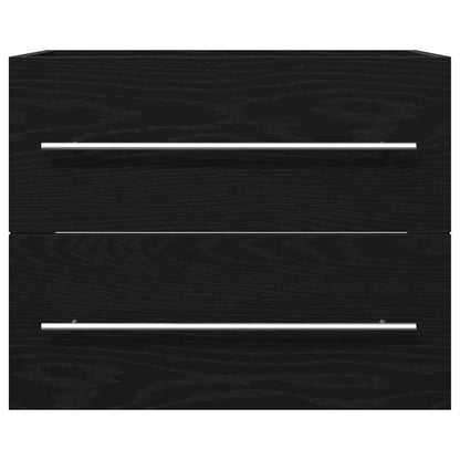 Bathroom Sink Cabinet Black Oak 60x38,5x48 cm Engineered Wood
