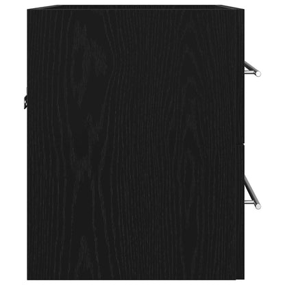 Bathroom Sink Cabinet Black Oak 60x38,5x48 cm Engineered Wood