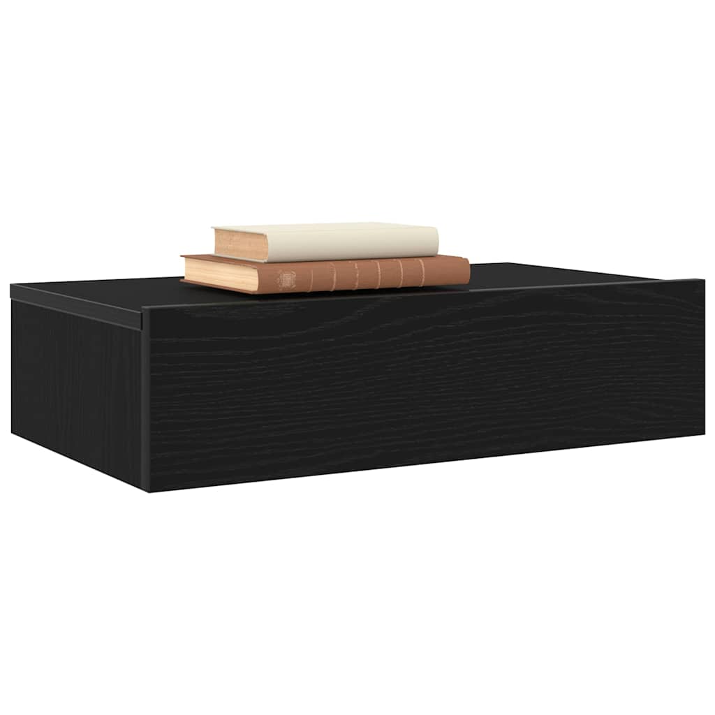 TV Cabinets with LED Lights 2 pcs Black Oak 60x35x15.5 cm