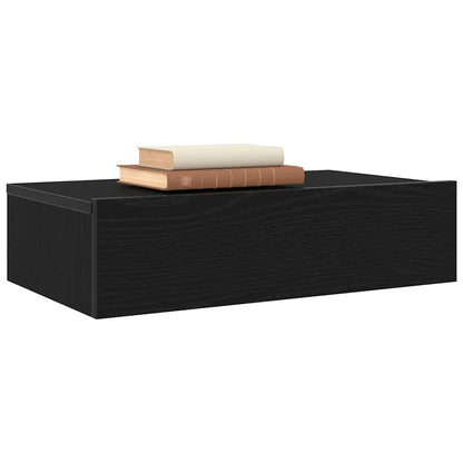 TV Cabinets with LED Lights 2 pcs Black Oak 60x35x15,5 cm